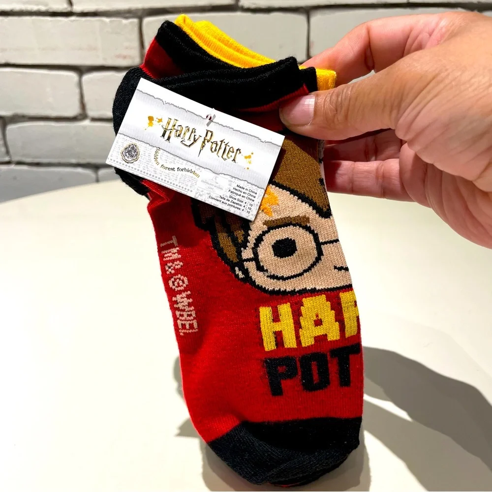 Harry Potter 6 Pack of  Low Cut Socks Shoe Size 4-10
